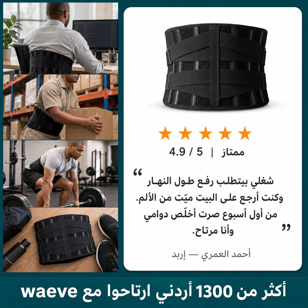 مشد الظهر لدعم العامود الفقري