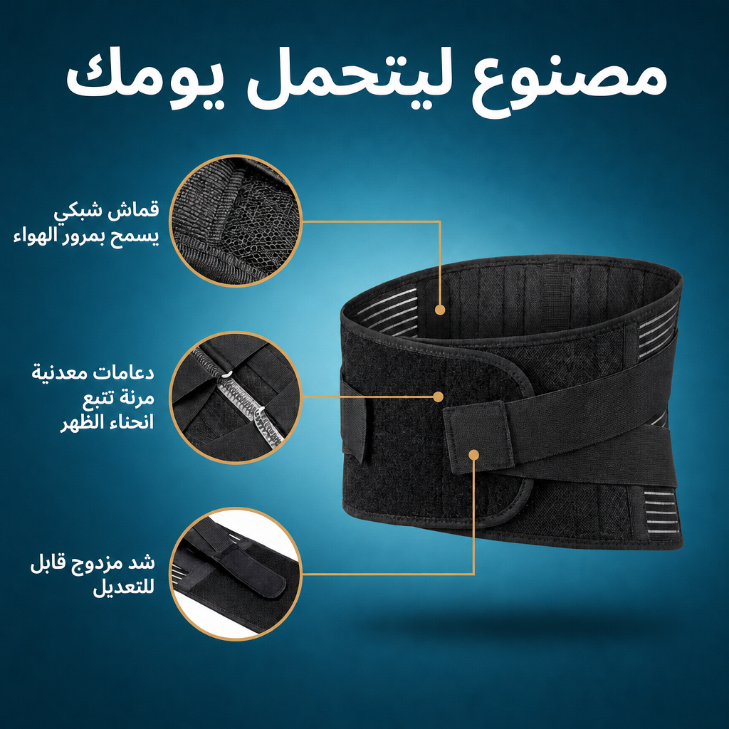 مشد الظهر لدعم العامود الفقري